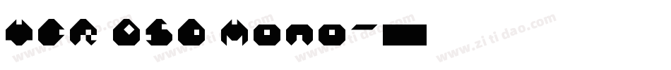 VCR OSD Mono字体转换